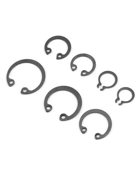 Set 225 sigurante tip inel Seeger pentru interior și exterior – 18 dimensiuni