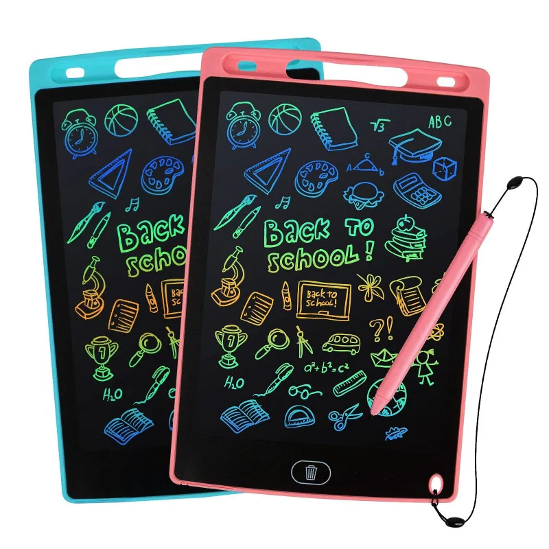 Set 2 Tablete Grafice LCD Digitab pentru Scris și Desenat, Stylus Integrat, Baterie Inclusă