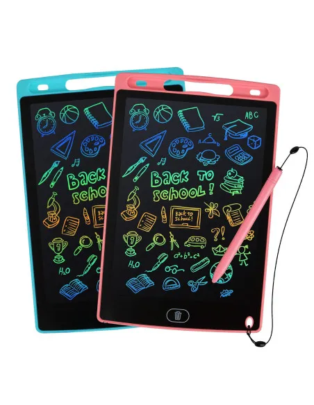 Set 2 Tablete Grafice LCD Digitab pentru Scris și Desenat, Stylus Integrat, Baterie Inclusă
