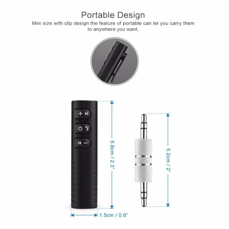 Receptor Bluetooth 3.5mm Wireless BT2