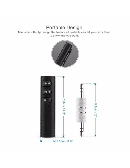 Receptor Bluetooth 3.5mm Wireless BT2
