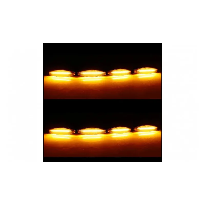 Set 4 x lumini de zi, decoratie grila radiator, 3W