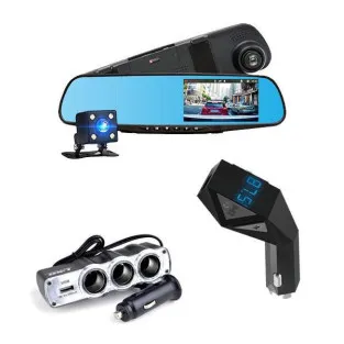 Camera dubla Full HD + Car Kit Bluetooth N8 + 2