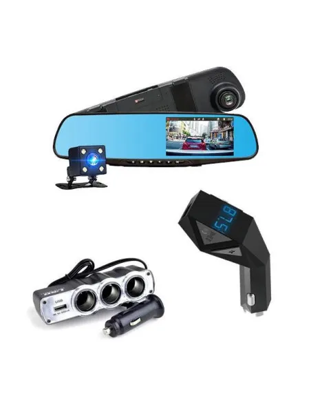 Camera dubla Full HD + Car Kit Bluetooth N8 +
