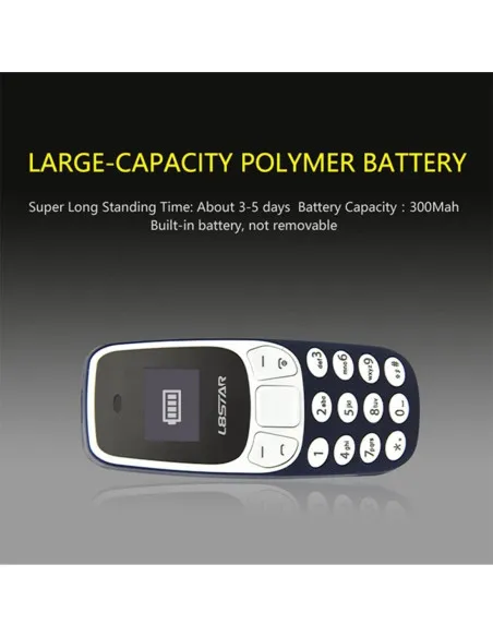 Mini telefon mobil, BM10 Dual SIM, OLED, 7 cm, 30