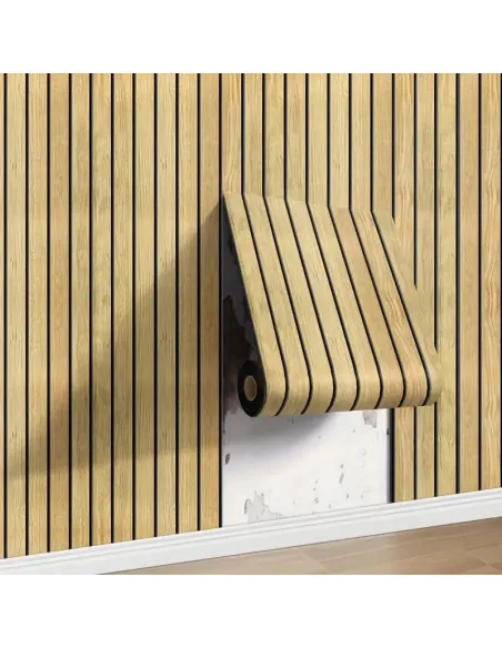 Rola tapet 3D, autoadeziv, imitatie riflaj, 40x300 cm, rezistent la apa, diverse culori