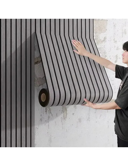 Rola tapet 3D, autoadeziv, imitatie riflaj, 40x300 cm, rezistent la apa, diverse culori
