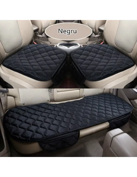 Set 3 Huse Protecție Scaune Auto | Material Ecologic și Design Ergonomic