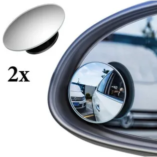 Set 2 oglinzi auto unghi mort rotunde pentru oglinzile laterale cu adeziv