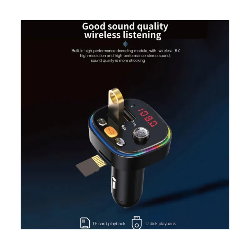 Modulator FM ZTB-C20, Bluetooth, 2 Porturi USB