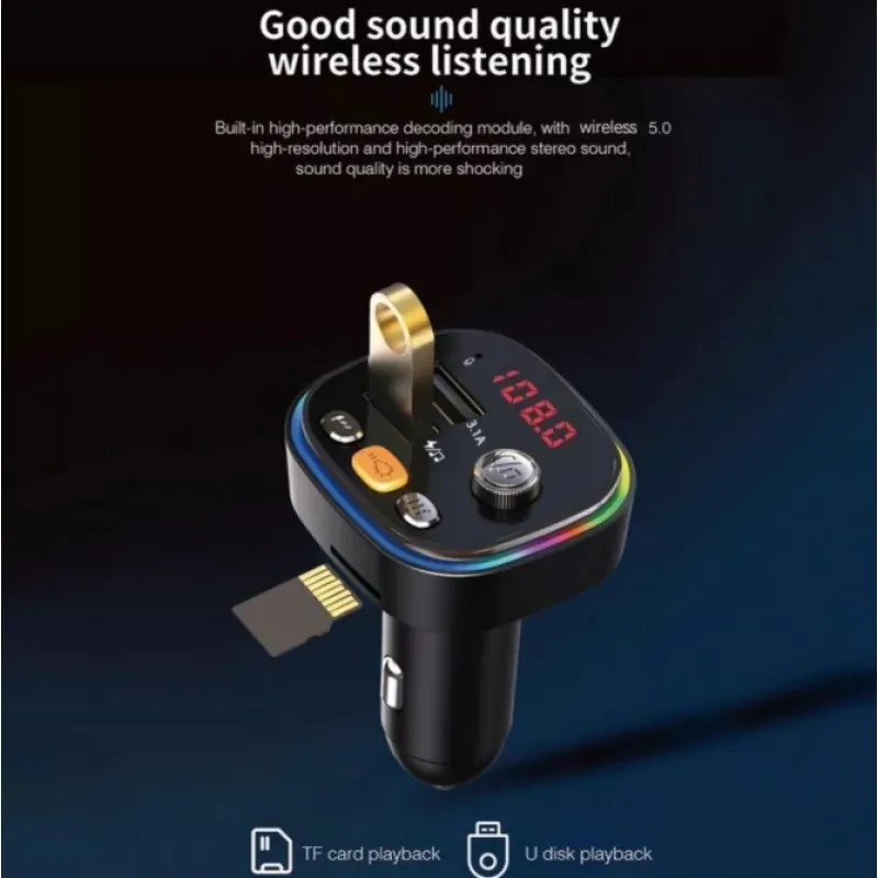 Modulator FM ZTB-C20, Bluetooth, 2 Porturi USB