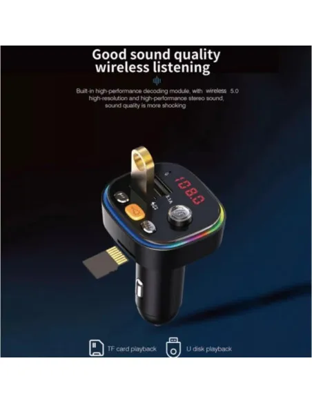Modulator FM ZTB-C20, Bluetooth, 2 Porturi USB