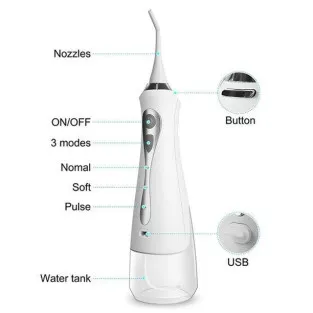 Irigator bucal portabil, 3 moduri de lucru, 1800 mAh, 230 ml 2