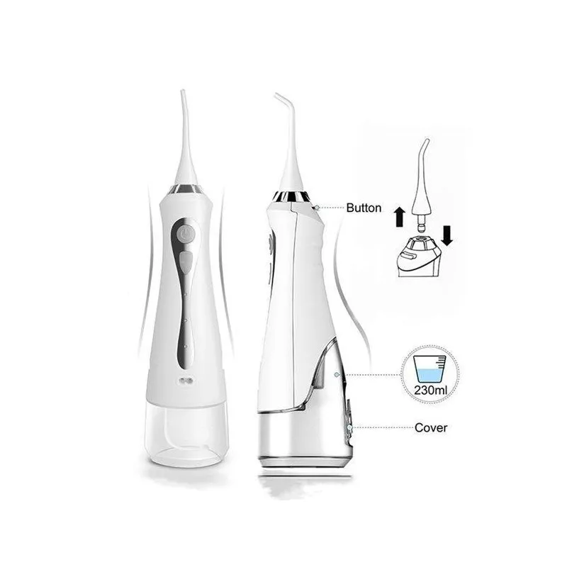 Irigator bucal portabil, 3 moduri de lucru, 1800 mAh, 230 ml