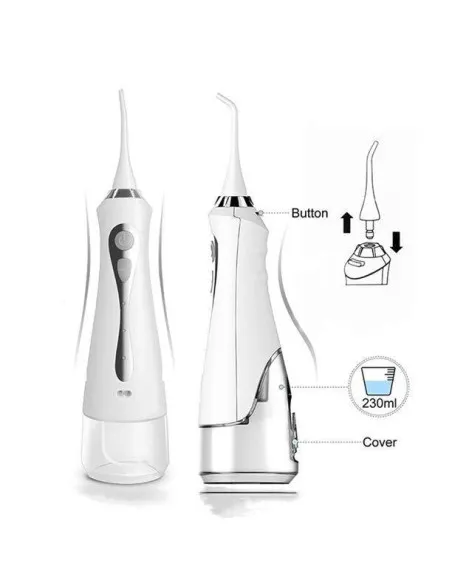 Irigator bucal portabil, 3 moduri de lucru, 1800 mAh, 230 ml
