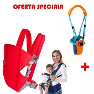 Port bebe (marsupiu) pentru bebelusi + Cadou: HAM