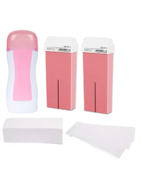 Kit epilare cu ceara roll-on Pink