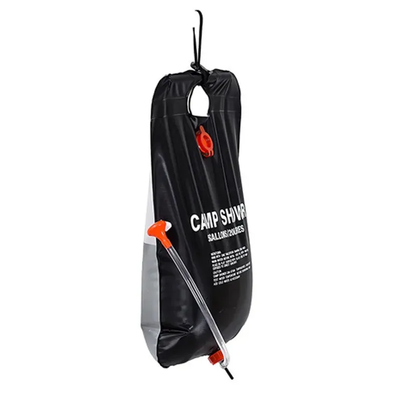 Dus portabil pentru camping, capacitate 20L, cu supapa si maner