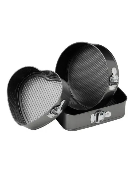 Set 3 forme pentru prajituri - forma rotunda, patrata si inima