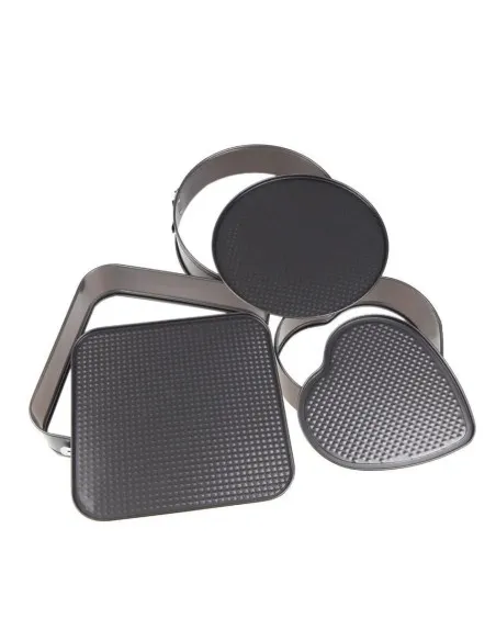 Set 3 forme pentru prajituri - forma rotunda, patrata si inima