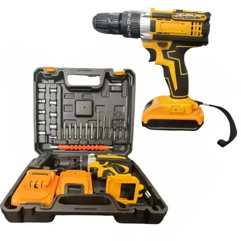 Bormașină 36V Li-Ion cu 2 Baterii, 2 Trepte de Viteză, 350/1350 RPM, Mandrină Automată