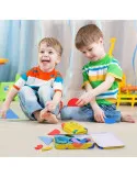 Shapes Puzzle educativ din lemn cu 36 piese din