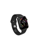 Ceas smartwatch bluetooth, pedometru, monitorizare somn ritm cardiacactivitati, notificari, negru, rezistenta apa
