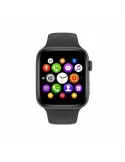 Ceas smartwatch bluetooth, pedometru, monitorizare somn ritm cardiacactivitati, notificari, negru, rezistenta apa