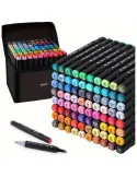 Set 80 markere colorate + geantă compactă – creativitate instant