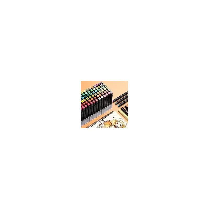 Set 80 markere colorate + geantă compactă – creativitate instant