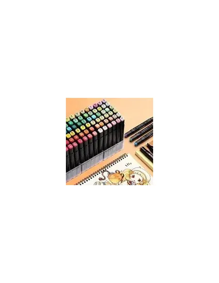 Set 80 markere colorate + geantă compactă – creativitate instant