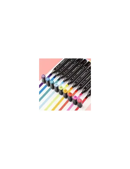 Set 80 markere colorate + geantă compactă – creativitate instant