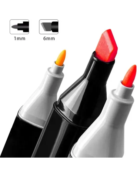 Set 80 markere colorate + geantă compactă – creativitate instant