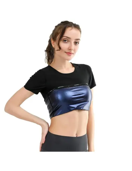 Tricou Fitness cu Efect de Saună pentru Abdomen și Talie