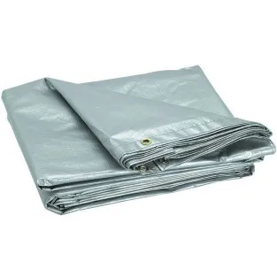 PRELATA CU INELE 3 X 4 M - 150 G/MP- ARGINTIU