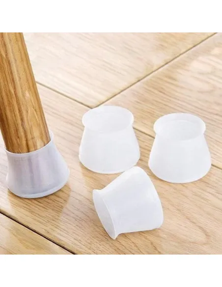 Set 8 protectii din silicon pentru picioare scaun