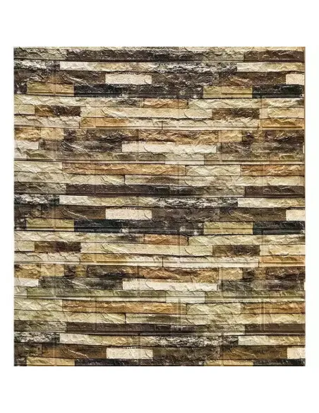 Set 5 x tapet autoadeziv spuma moale 3D, 77x70 cm