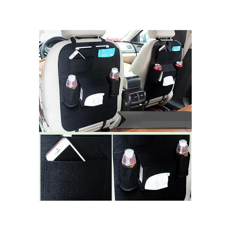 Set 2 organizatoare auto scaun, material textil