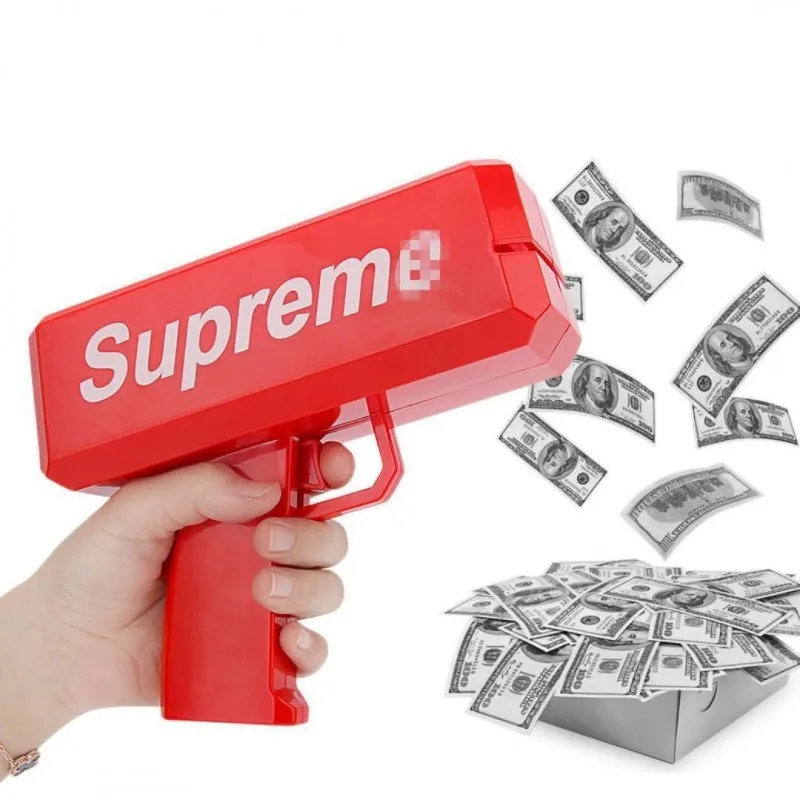 Pistol Supreme Money Gun, jucarie interactiva de aruncat bani