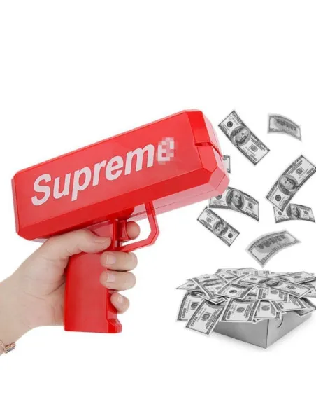 Pistol Supreme Money Gun, jucarie interactiva de aruncat bani