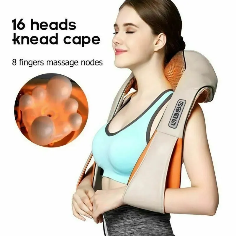 Aparat de masaj cervical, cu infrarosu si bile