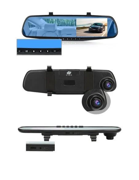 Oglinda retrovizoare 4.5 inch cu camera HD 1080P, DVR auto, cu microfon si difuzor incorporate + camera suplimentara marsarier