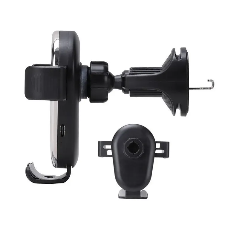 Incarcator auto wireless pentru telefon cu inchidere automata prindere ventilatie