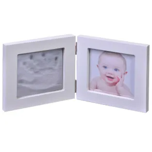Kit amprenta 2D mulaj bebe + rama foto din lemn 2