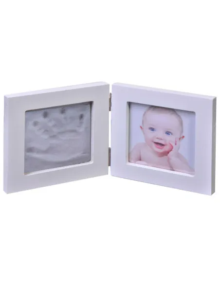 Kit amprenta 2D mulaj bebe + rama foto din lemn