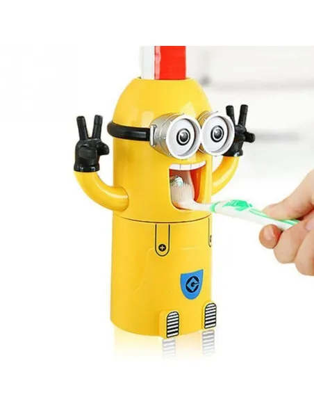 2 x Dozator Minions pasta de dinti + suport