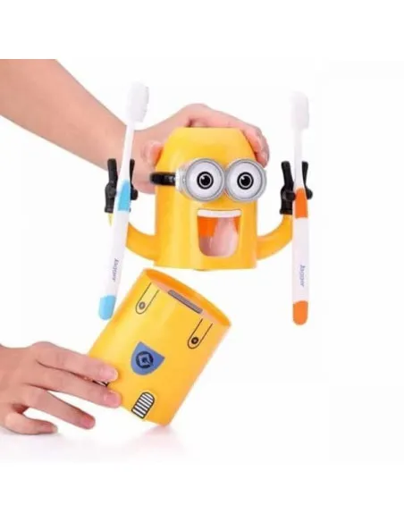 2 x Dozator Minions pasta de dinti + suport