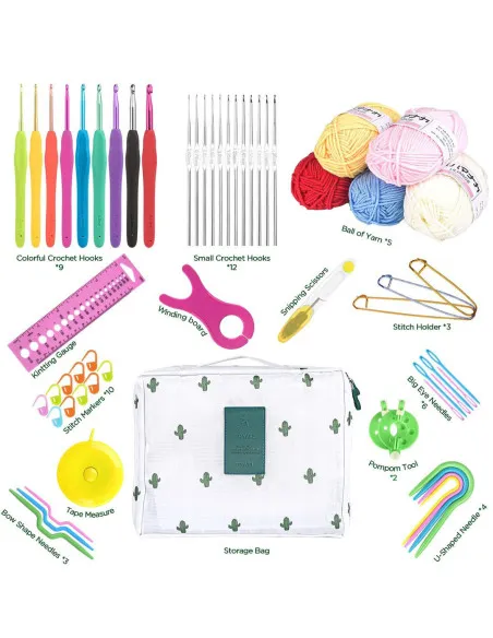Set Croșetat Qianyou 21 Cârlige Kit Începători