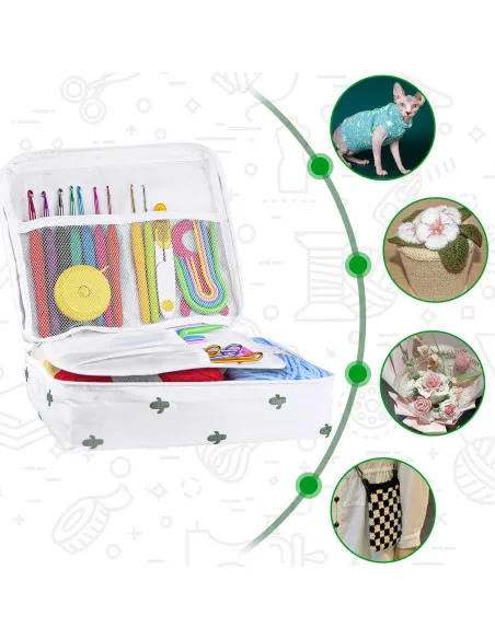 Set Croșetat Qianyou 21 Cârlige Kit Începători