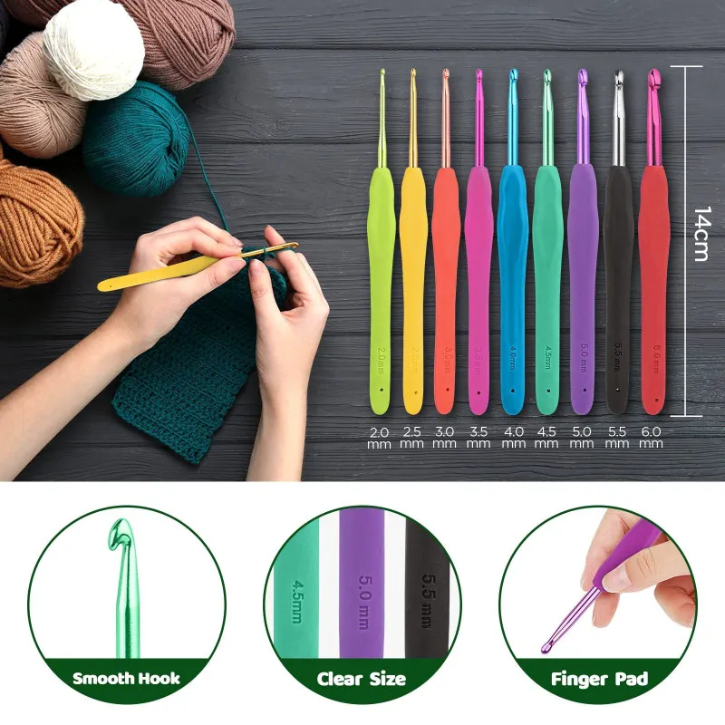 Set Croșetat Qianyou 21 Cârlige Kit Începători